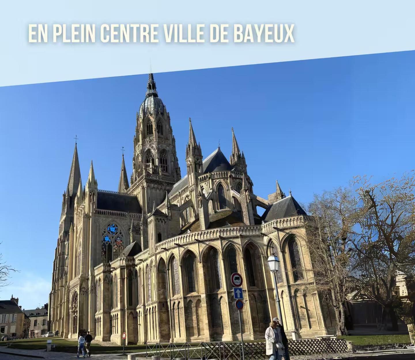 Les Remparts Apt Spacieux 1 Er Etage Renove Joliment Decore Bien Equipe Plein Centre Bayeux Proche Plages Du Debarquement Parking Gratuit A Proximite Exterior photo